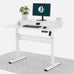Electric Standing Desk (White, 120cm) | Two Tier, Sit-Stand Desk (OUTLET) Electric Standing Desk - Jacob Bek