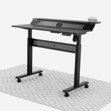 Electric Standing Desk (Black, 120cm) | Two Tier, Sit-Stand Desk
