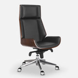 Chaise de bureau danoise (Noir, Haute) | Chaise de bureau ergonomique