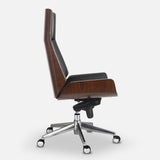 Chaise de bureau danoise (Noir, Haute) | Chaise de bureau ergonomique