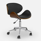 Chaise de bureau danoise (noir, ailes) | Chaise de bureau ergonomique