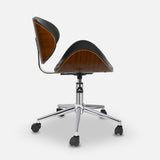 Chaise de bureau danoise (noir, ailes) | Chaise de bureau ergonomique