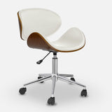 Chaise de bureau danoise (Blanc, Aile) | Chaise de bureau ergonomique