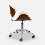Chaise de bureau danoise (Blanc, Aile) | Chaise de bureau ergonomique