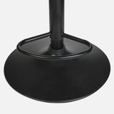 2x Danish Bar Stools (Black) | Adjustable, Swivel, Backrest