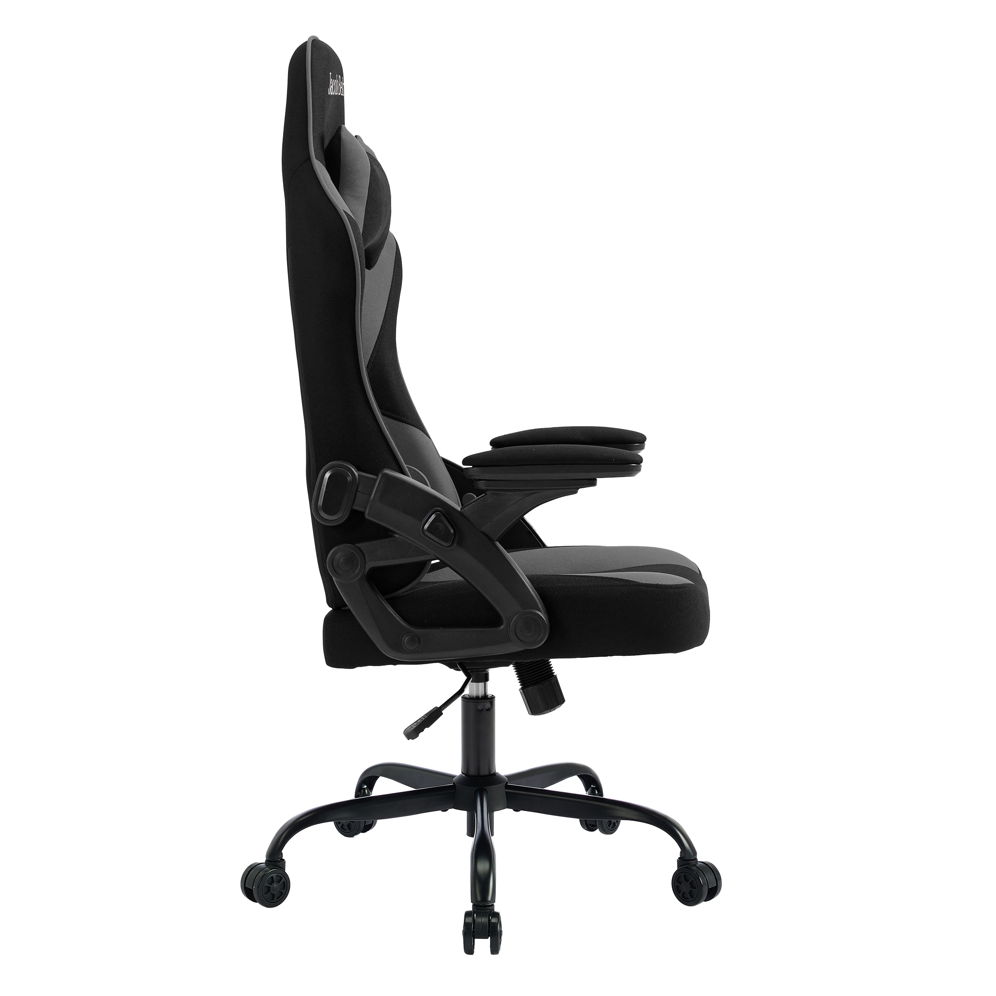 Gaming Chair Ergonomic (Guardian Grey) | Reclining, Adjustable Arms Gaming Chair - Jacob Bek Gaming