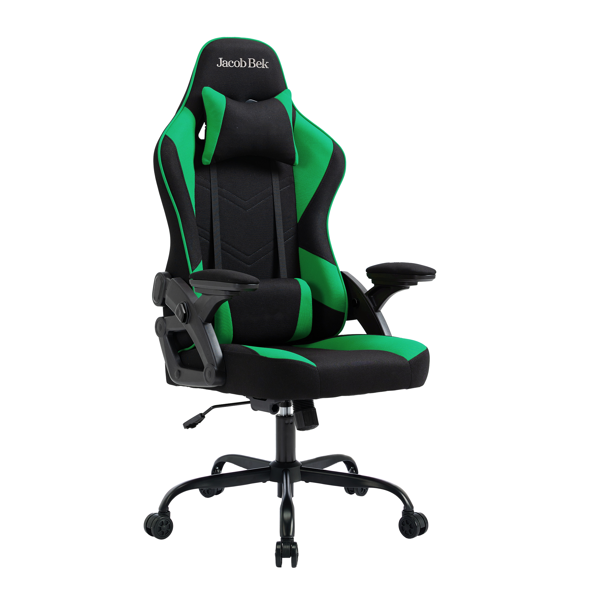 Gaming Chair Ergonomic (Hunter Green) | Reclining, Adjustable Arms Gaming Chair - Jacob Bek Gaming