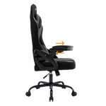 Gaming Chair Ergonomic (Guardian Grey) | Reclining, Adjustable Arms Gaming Chair - Jacob Bek Gaming