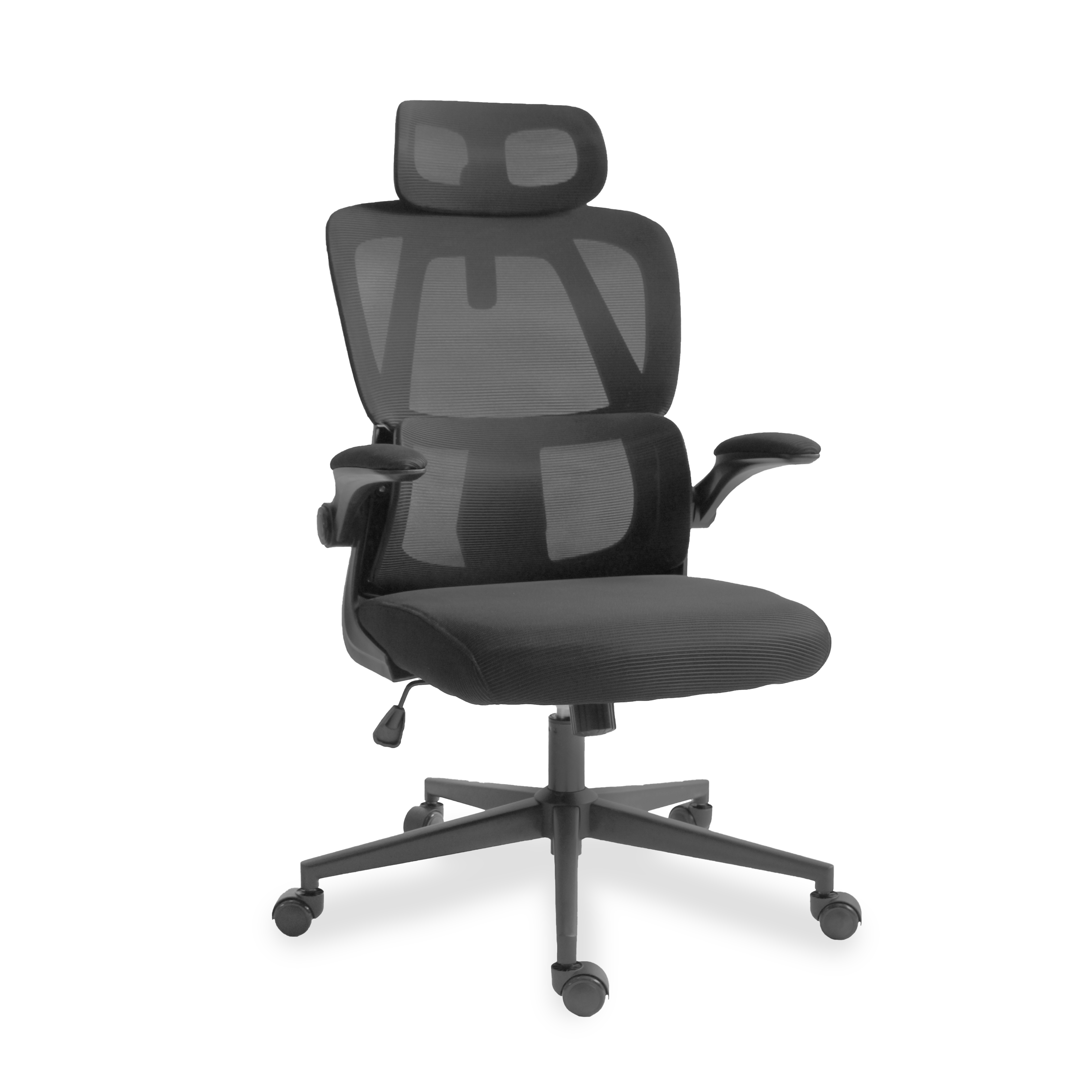 Chaise de gaming en maille (Noir) | Chaise de bureau ergonomique