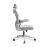 Siatkowe Krzesło Gamingowe (Szare) | Ergonomiczne Krzesło do Biurka