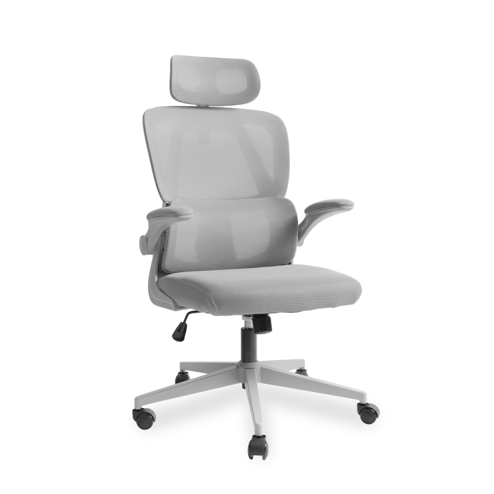 Chaise de gaming en maille (Gris) | Chaise de bureau ergonomique