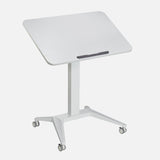 Standing Mobile Laptop Desk (White, 80cm) | Sit-Stand Desk Standing Desk Converter    - Jacob Bek