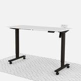 Elektrisch sta-bureau (wit, 140cm) | Sta-bureau