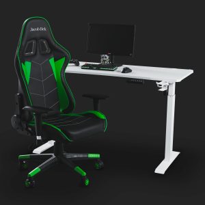 Gaming Electric Standing Desk 140x60_white