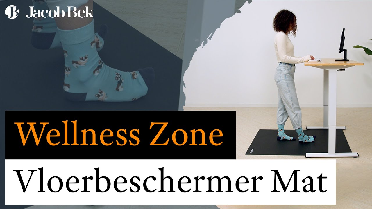 Wellness Zone, Staande Mat en Vloerbeschermer voor Bureaustoel - Bescherm uw vloeren met gemak!